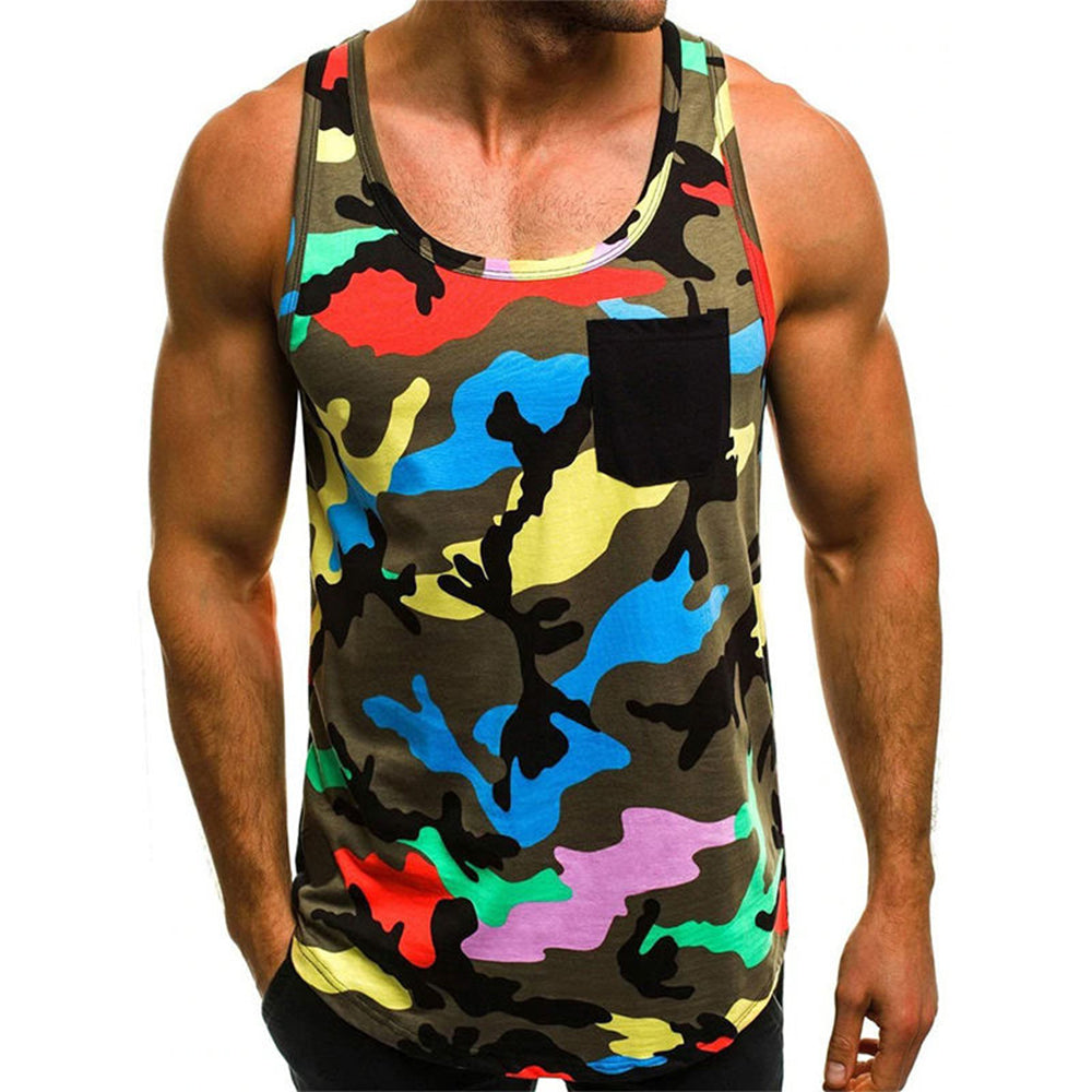 Men Tank Top Gym Workout Sleeveless Fitness Wear