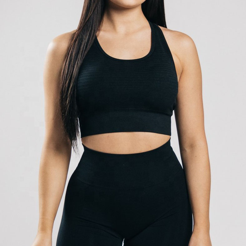 Women Gym Bra High Support Seamless Workout Activewear